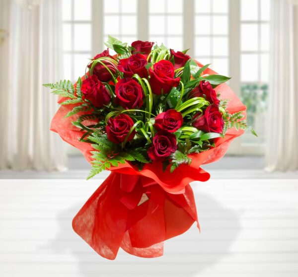 Bouquet di 12 Rose Rosse