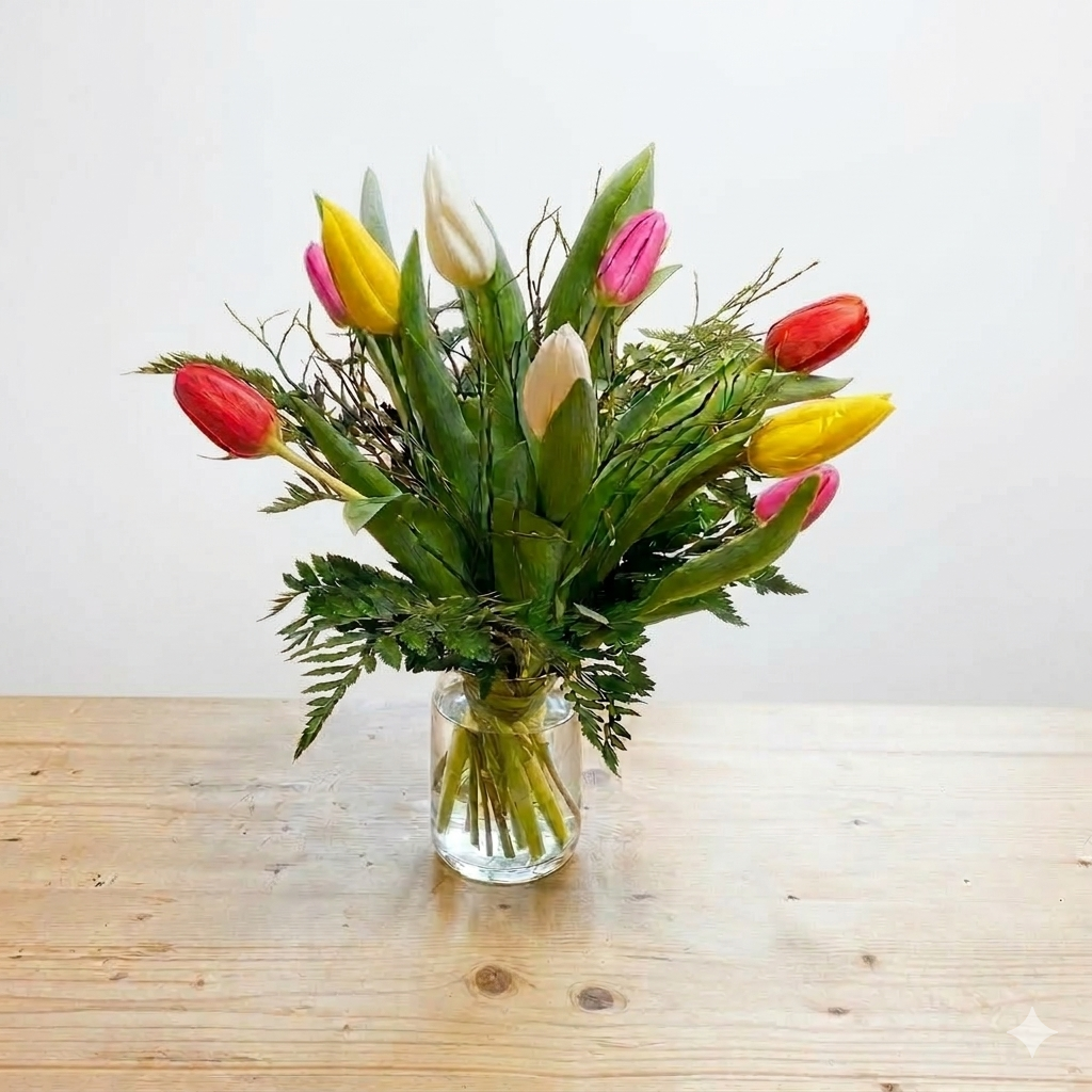 Buoquet di 10 Tulipani colorati